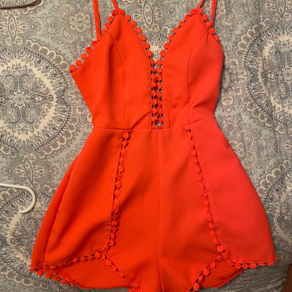 Hot Pink Romper